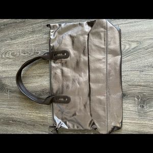 Metallic Pewter Tote Bag
